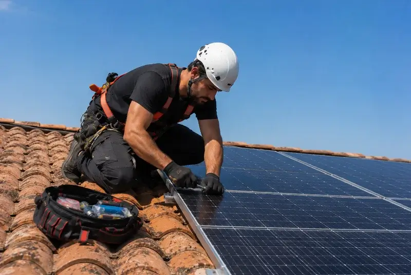 Maintenance et monitoring de panneaux solaires à Sarlande
